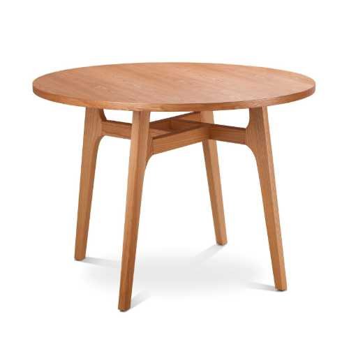Kitchen table set for breakfast