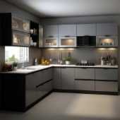 Modern L shape Kitche