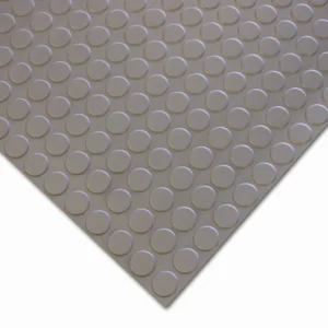 Grey Studded Rubber Flooring Roll – Heavy Duty & Non-Slip