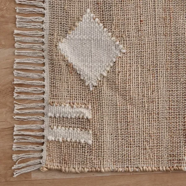 Mosaic Abstract Handwoven Jute Rug - Image 2