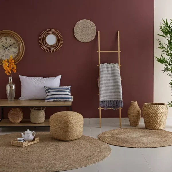 Natural Handcrafted Jute Rug - Image 3