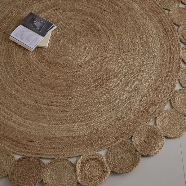 Tapis Natural Handcrafted Jute Rug - Image 2