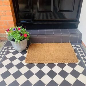 Large Coir Doormat – Heavy Duty 25mm Thick Natural Mat