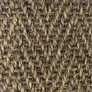 Agra Anthracite Herringbone Sisal Rug