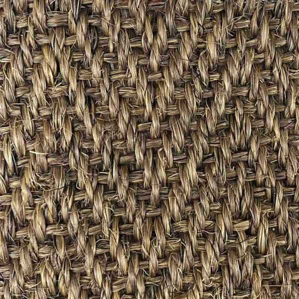 Agra Anthracite Herringbone Sisal Rug