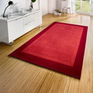 Basic Modern Red Rug