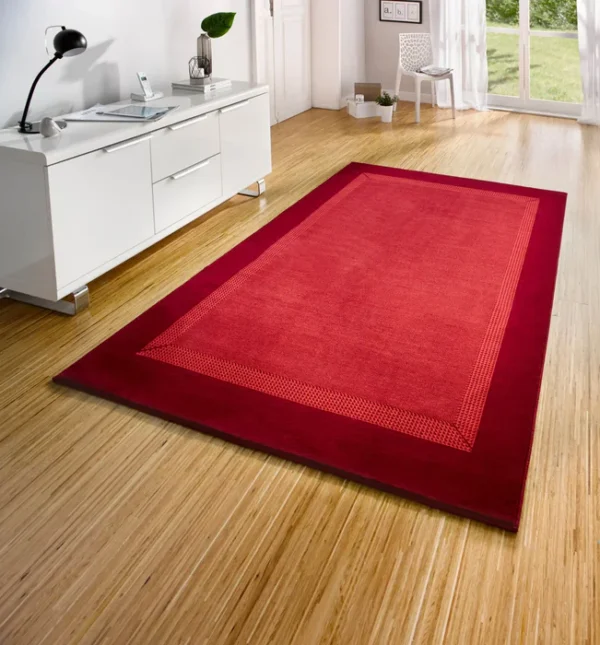 Basic Modern Red Rug