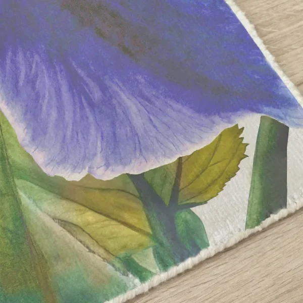 Darwen Cornflower Wool Rug by Voyage Maison - Image 2