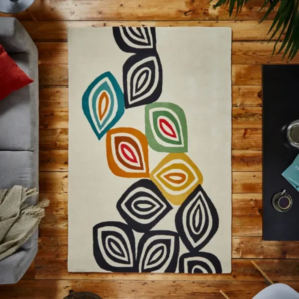 Inaluxe Colorfall Abstract Rug - Image 2