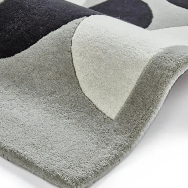 Inaluxe Grey Abstract Composition Rug - Image 3