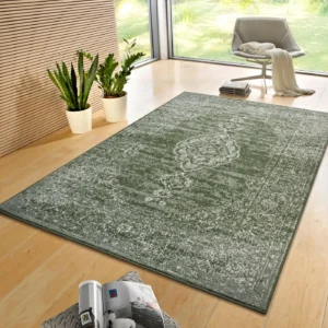 Modern Gloria Meridional Green Rug