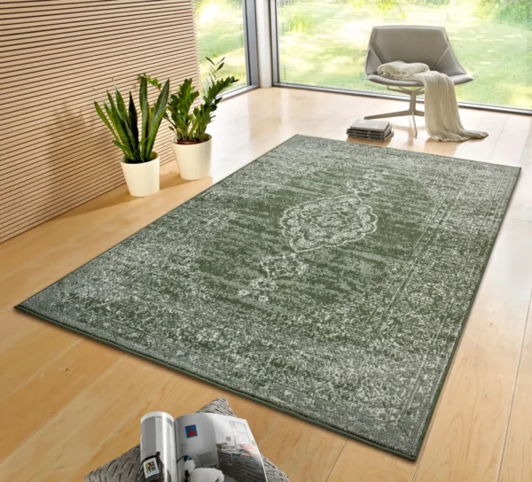 Modern Gloria Meridional Green Rug